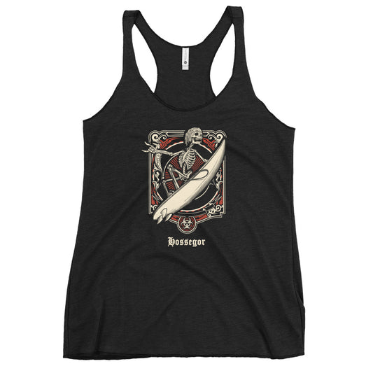 Cool Hossegor France Surfing Fan Surfer  Women's Racerback Tank Top