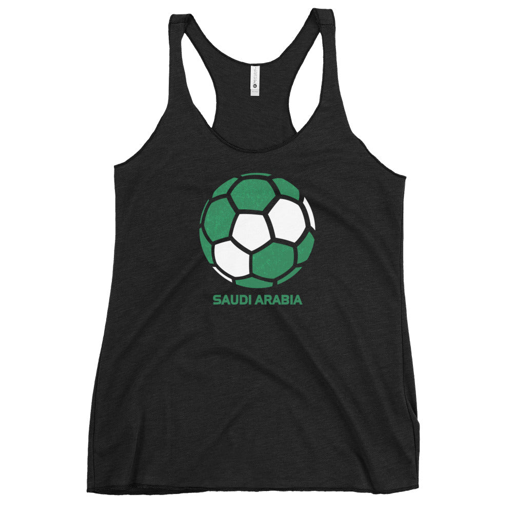 Saudi Arabia National Soccer Team Football Country Flag Pride Women's Racerback Tank Top