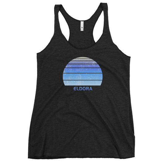 Retro Eldora Colorado Ski Skiing Fan Women's Racerback Tank Top