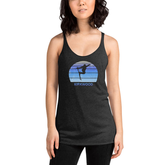 Retro Kirkwood California Skiing Fan Women's Racerback Tank Top