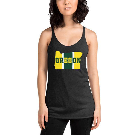 State Of Oregon Fan Native Women's Racerback Tank Top