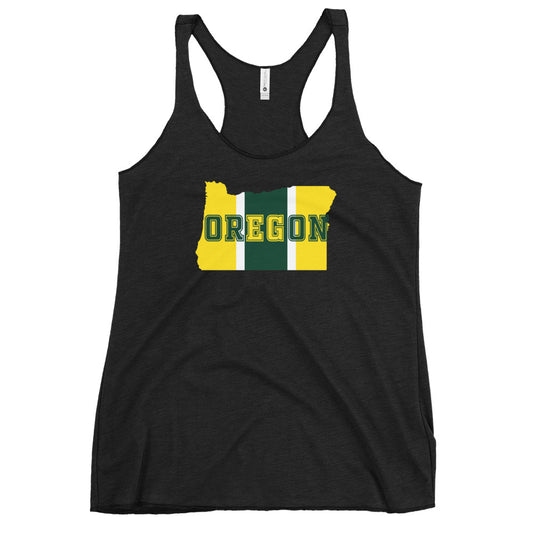 State Of Oregon Fan Native Women's Racerback Tank Top