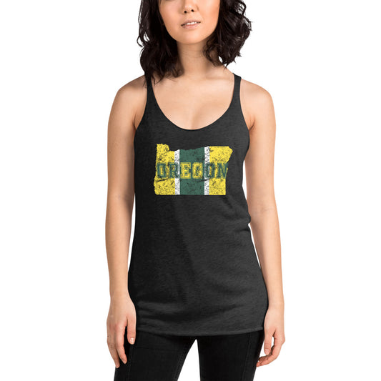State Of Oregon Fan Native Women's Racerback Tank Top