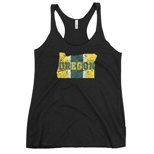 State Of Oregon Fan Native Women's Racerback Tank Top