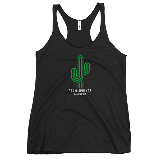 Palm Springs California  Graphic Print Women's Racerback Tank Top