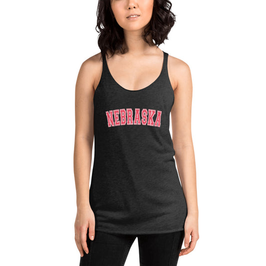 Nebraska College Football Fan Women's Racerback Tank Top