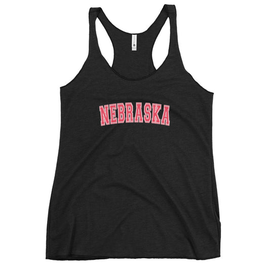 Nebraska College Football Fan Women's Racerback Tank Top