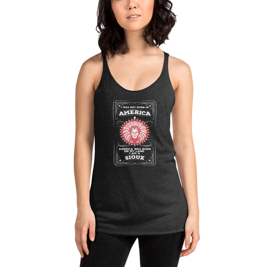 Native American Sioux Indian Tribe Ancestry Heritage Women's Racerback Tank Top