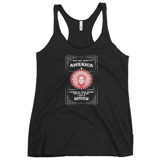 Native American Sioux Indian Tribe Ancestry Heritage Women's Racerback Tank Top