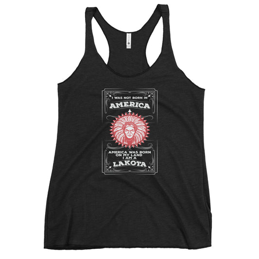 Native American Lakota Teton Sioux Indian Tribe Ancestry Heritage Women's Racerback Tank Top
