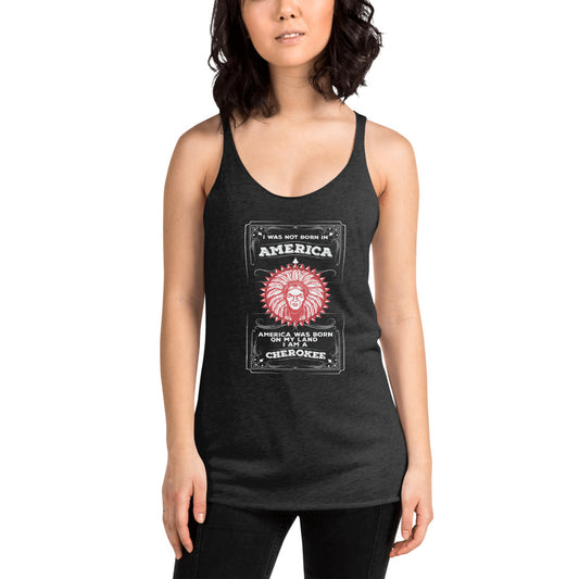 Native American Cherokee Indian Tribe Ancestry Heritage Women's Racerback Tank Top