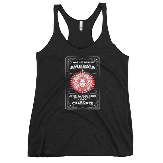 Native American Cherokee Indian Tribe Ancestry Heritage Women's Racerback Tank Top