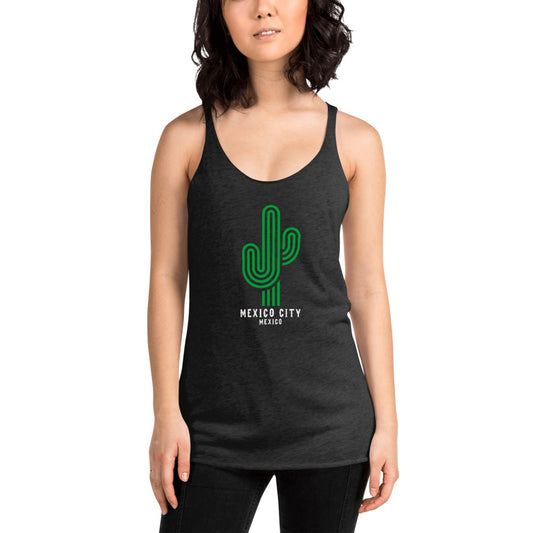 Mexico City Mexico Graphic Print Women's Racerback Tank Top