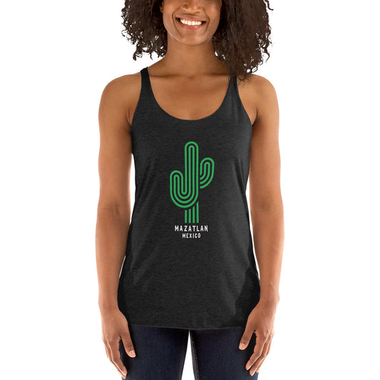 Mazatlan Mexico Graphic Print Women's Racerback Tank Top