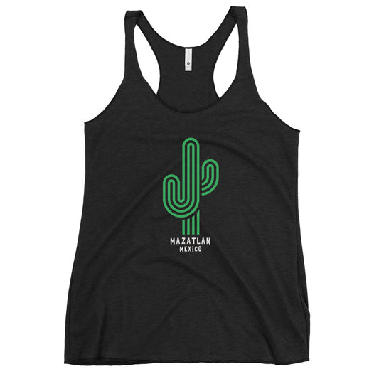 Mazatlan Mexico Graphic Print Women's Racerback Tank Top