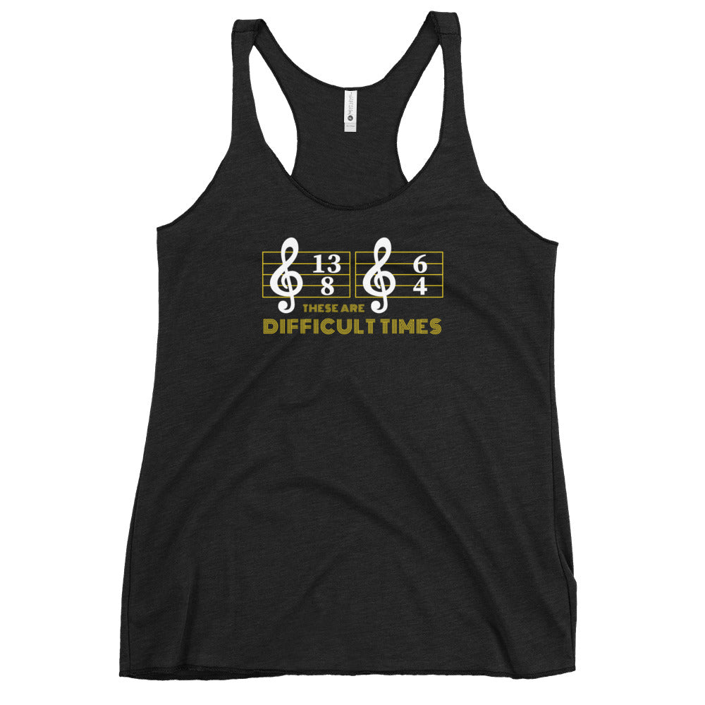 Funny Music Fan Quote Writer Composer Women's Racerback Tank Top