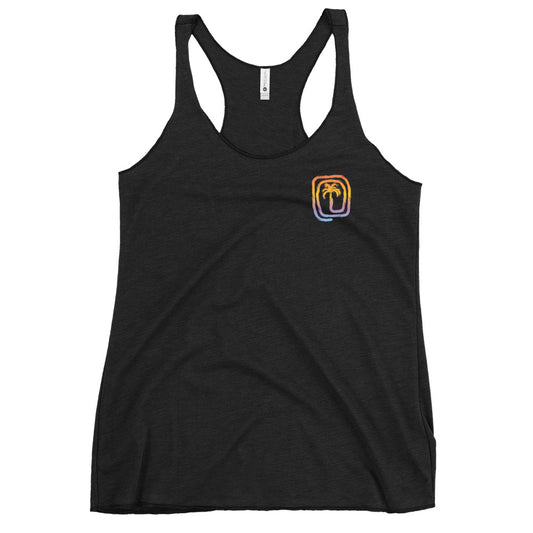 Palm Tree Cool Artistic Tropical Women's Racerback Tank Top