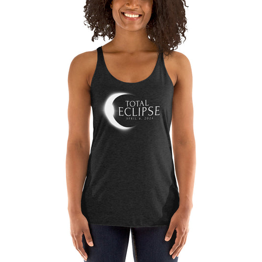 Total Eclipse April 8 2024 Memento Souvenir Women's Racerback Tank Top