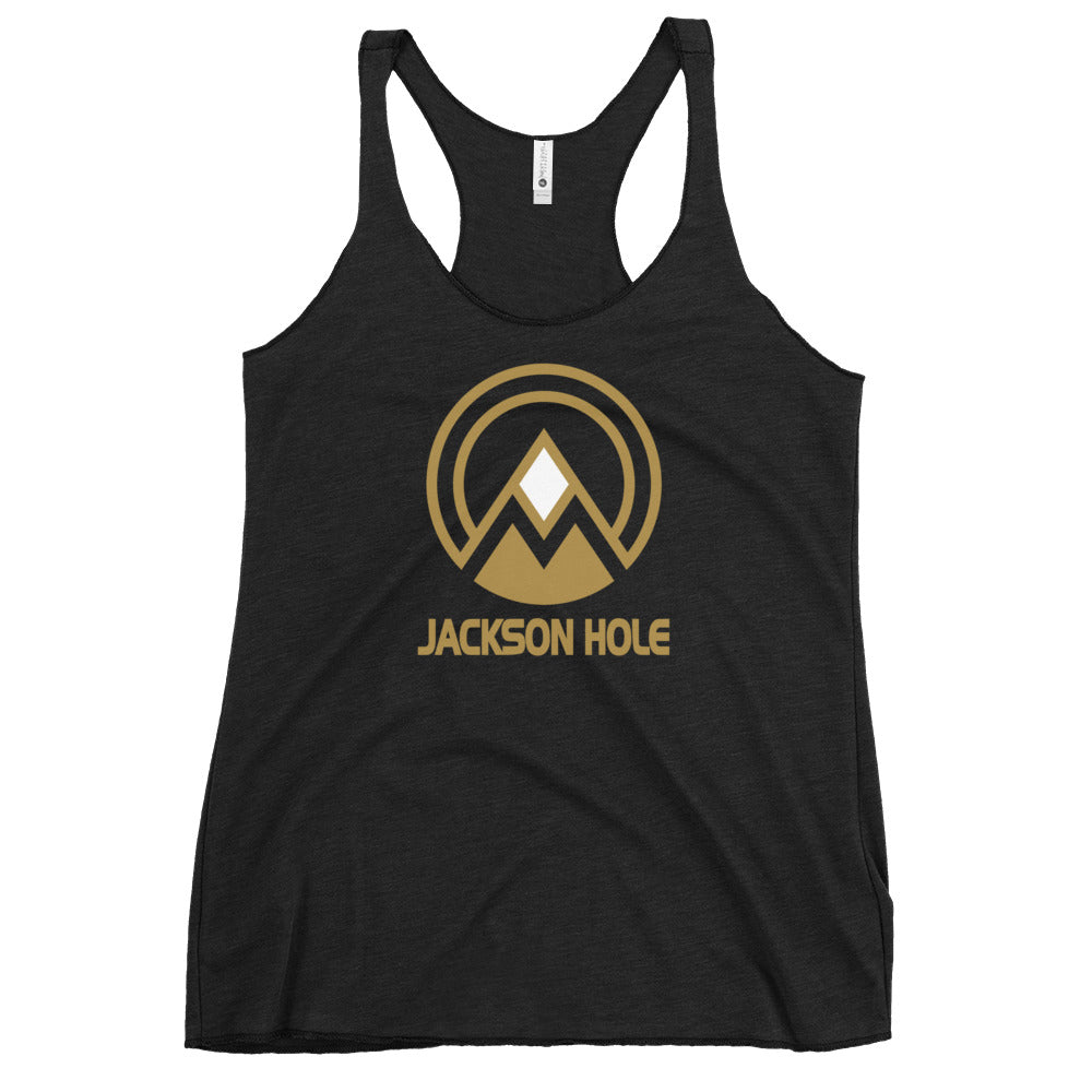 Jackson Hole Wyoming Ski Resort Vacation Souvenir Women's Racerback Tank Top
