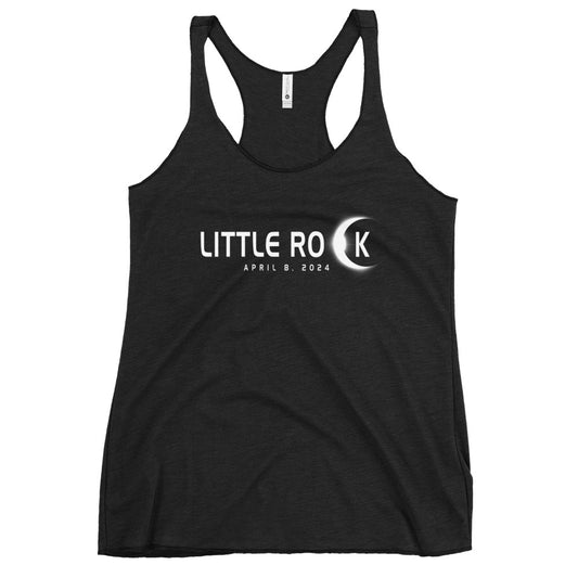 Little Rock Arkansas Eclipse Souvenir April 8th 2024 Women's Racerback Tank Top