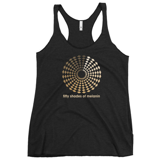 Melanin African American History Pride Women's Racerback Tank Top