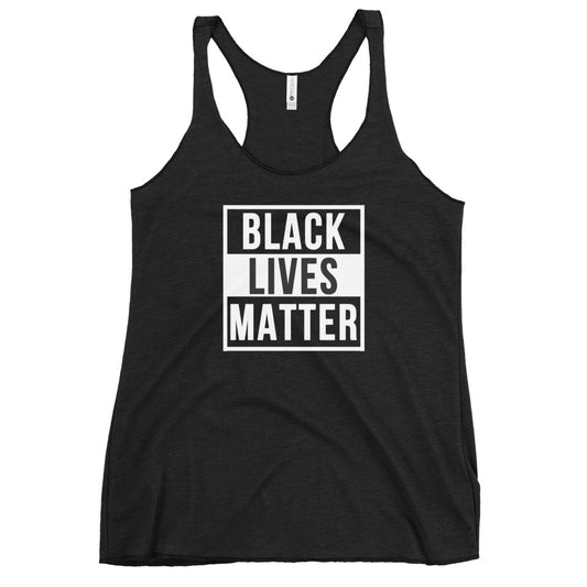 Black Lives Matter African American Pride Protest Women's Racerback Tank Top