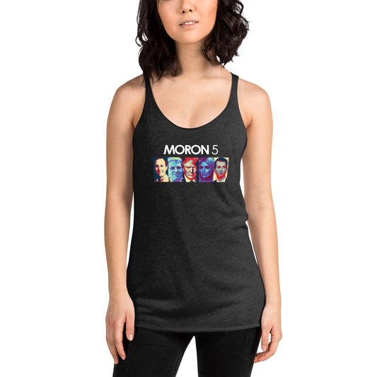 Funny Anti Trump Quote Slogan Democrat Political Women's Racerback Tank Top
