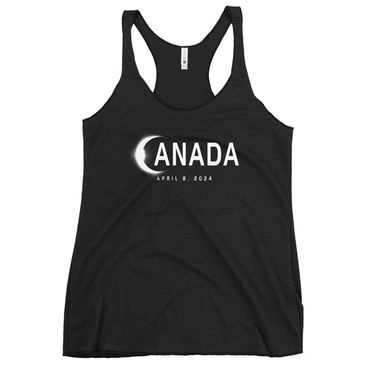 Canada 2024 Eclipse Souvenir April 8th 2024 Women's Racerback Tank Top