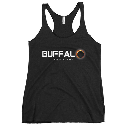 Buffalo New York 2024 Eclipse Souvenir April 8 Women's Racerback Tank Top