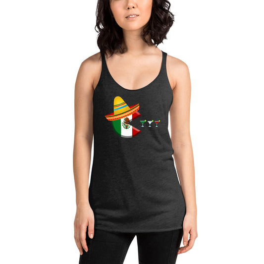 Funny Cinco De Mayo Margarita Fan Women's Racerback Tank Top