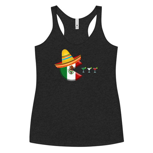 Funny Cinco De Mayo Margarita Fan Women's Racerback Tank Top