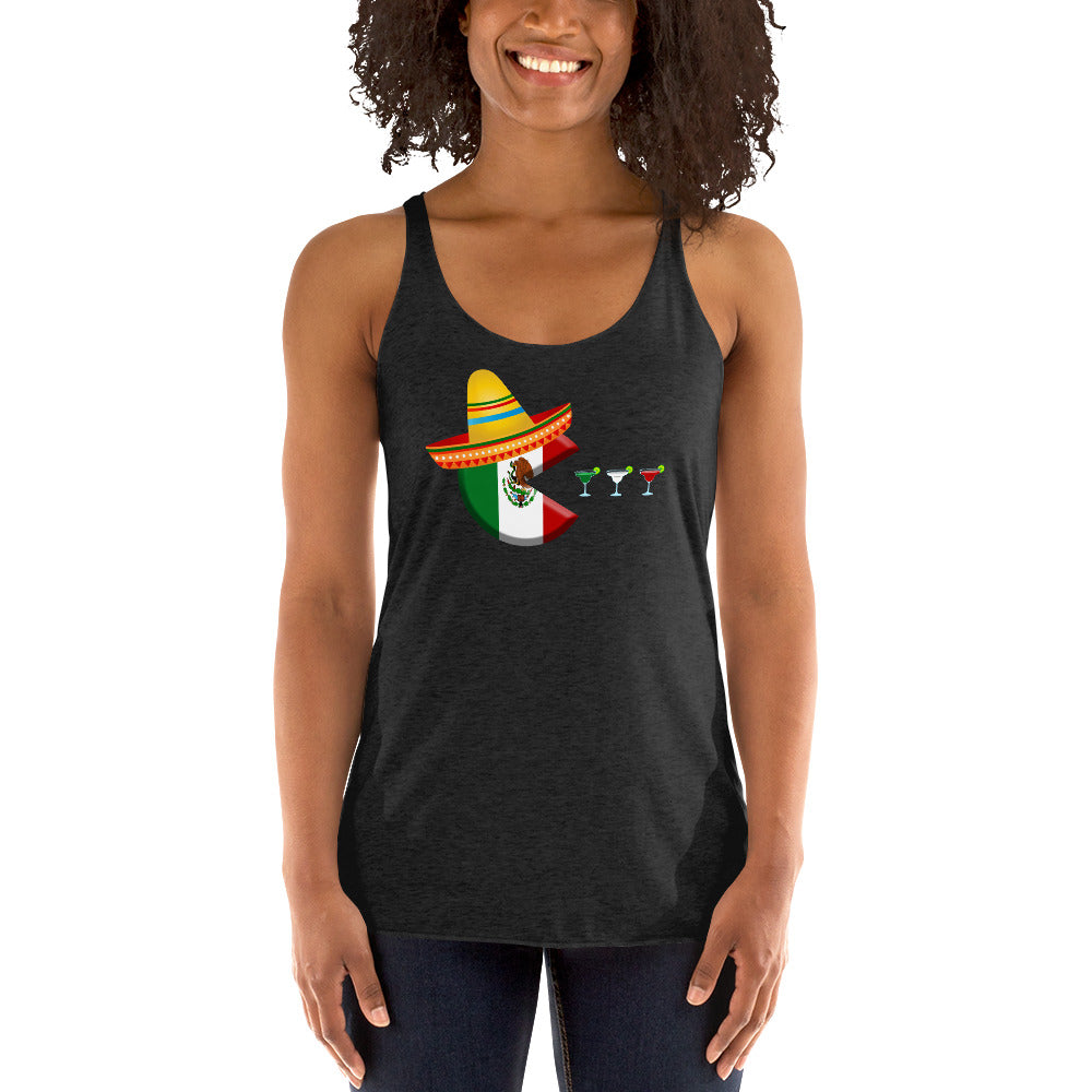 Funny Cinco De Mayo Margarita Fan Women's Racerback Tank Top