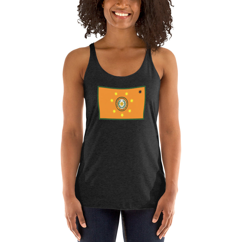 Cherokee Indian Native American Pride Ancestry Tribe Flag Women's Racerback Tank Top