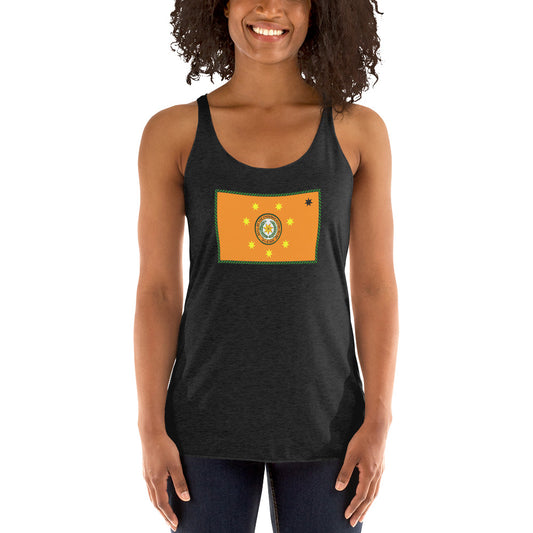 Cherokee Indian Native American Pride Ancestry Tribe Flag Women's Racerback Tank Top