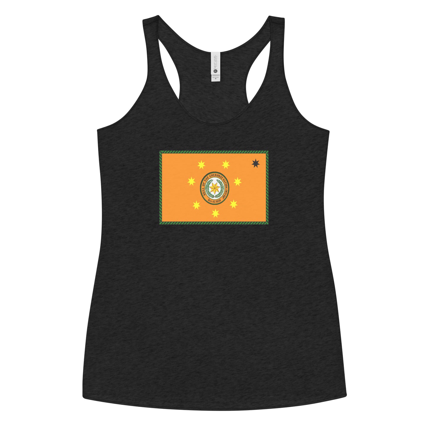 Cherokee Indian Native American Pride Ancestry Tribe Flag Women's Racerback Tank Top
