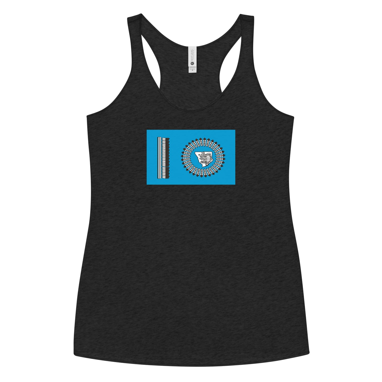 Blackfoot Indian Native American Pride Ancestry Tribe Flag Women's Racerback Tank Top