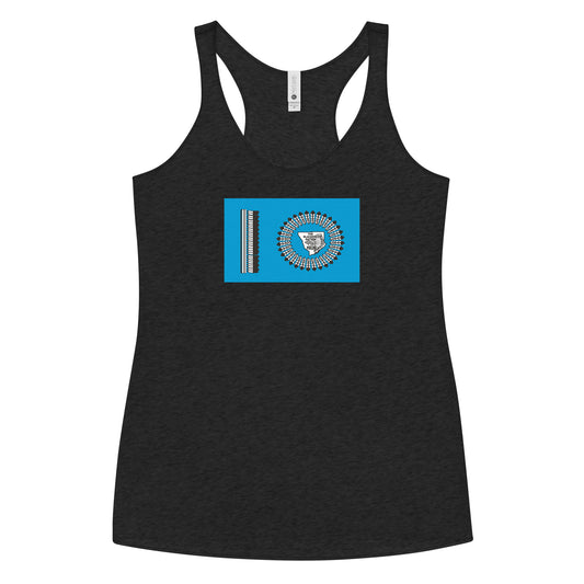 Blackfoot Indian Native American Pride Ancestry Tribe Flag Women's Racerback Tank Top