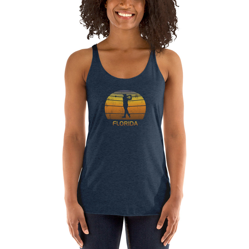 Florida Golf Fan Golfer Women's Racerback Tank Top