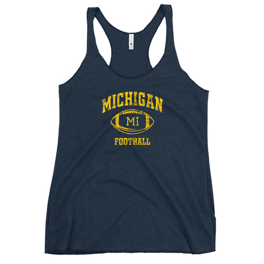 Michigan Fan College Football Women's Racerback Tank Top