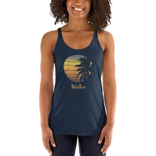 Wailea Maui Hawaii Souvenir Vacation Hawaiian Women's Racerback Tank Top