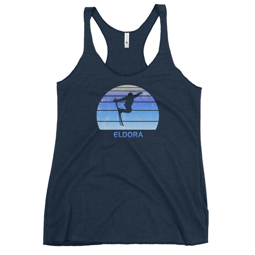 Retro Eldora Colorado Skiing Fan Women's Racerback Tank Top