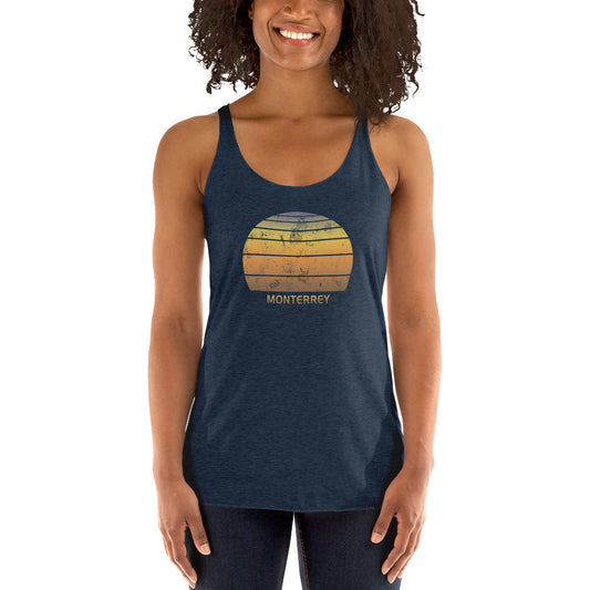 Retro Monterrey Mexico Women's Racerback Tank Top