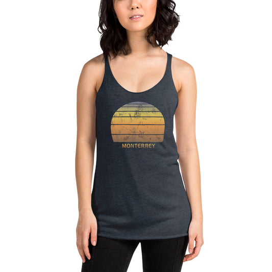 Retro Monterrey Mexico Women's Racerback Tank Top
