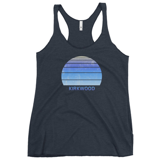 Retro Kirkwood California Ski Skiing Fan Women's Racerback Tank Top