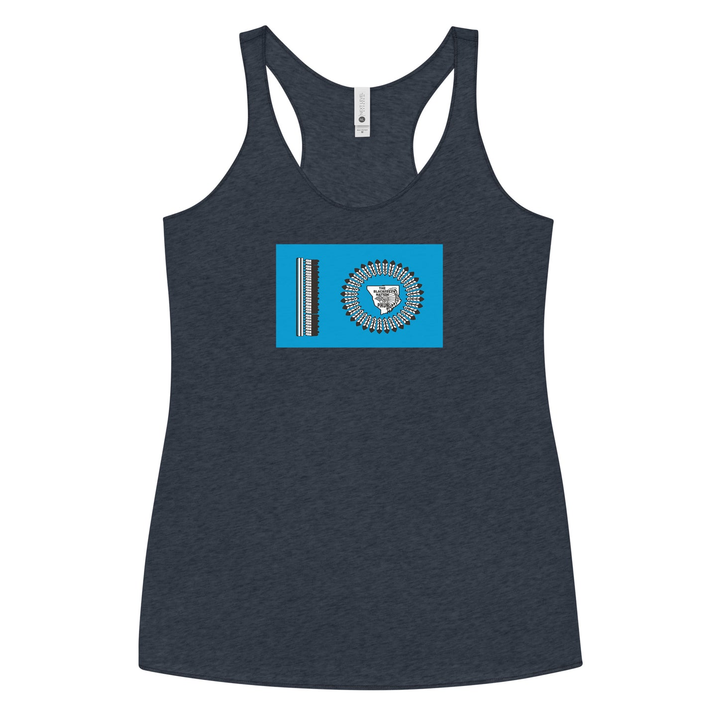 Blackfoot Indian Native American Pride Ancestry Tribe Flag Women's Racerback Tank Top