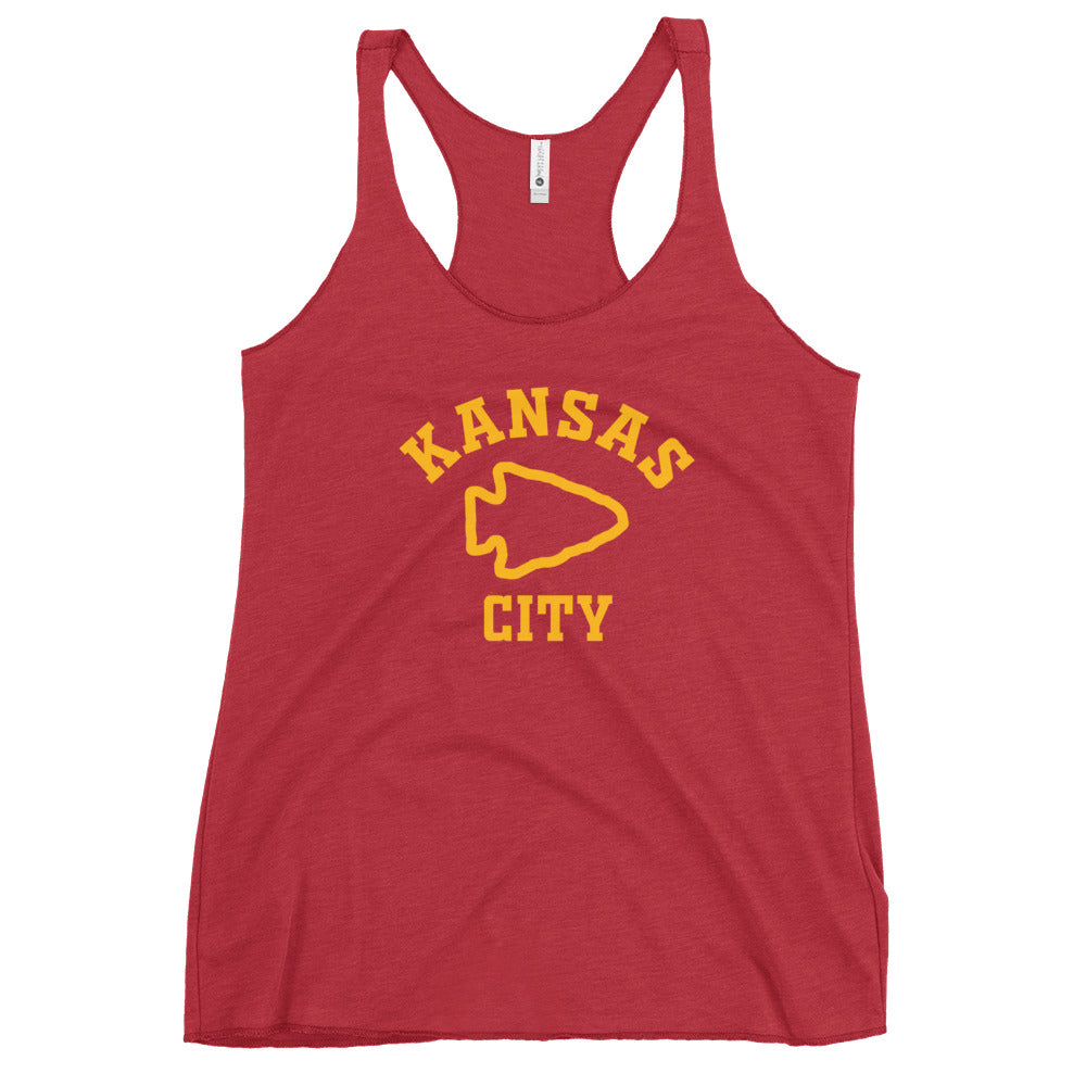 Indian Chief Nation Football Fan Women's Racerback Tank Top