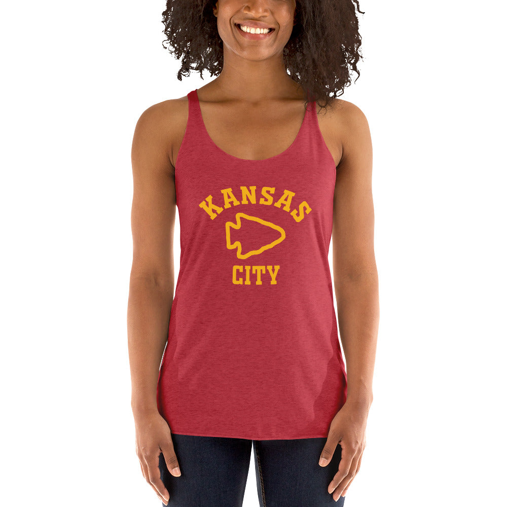 Indian Chief Nation Football Fan Women's Racerback Tank Top