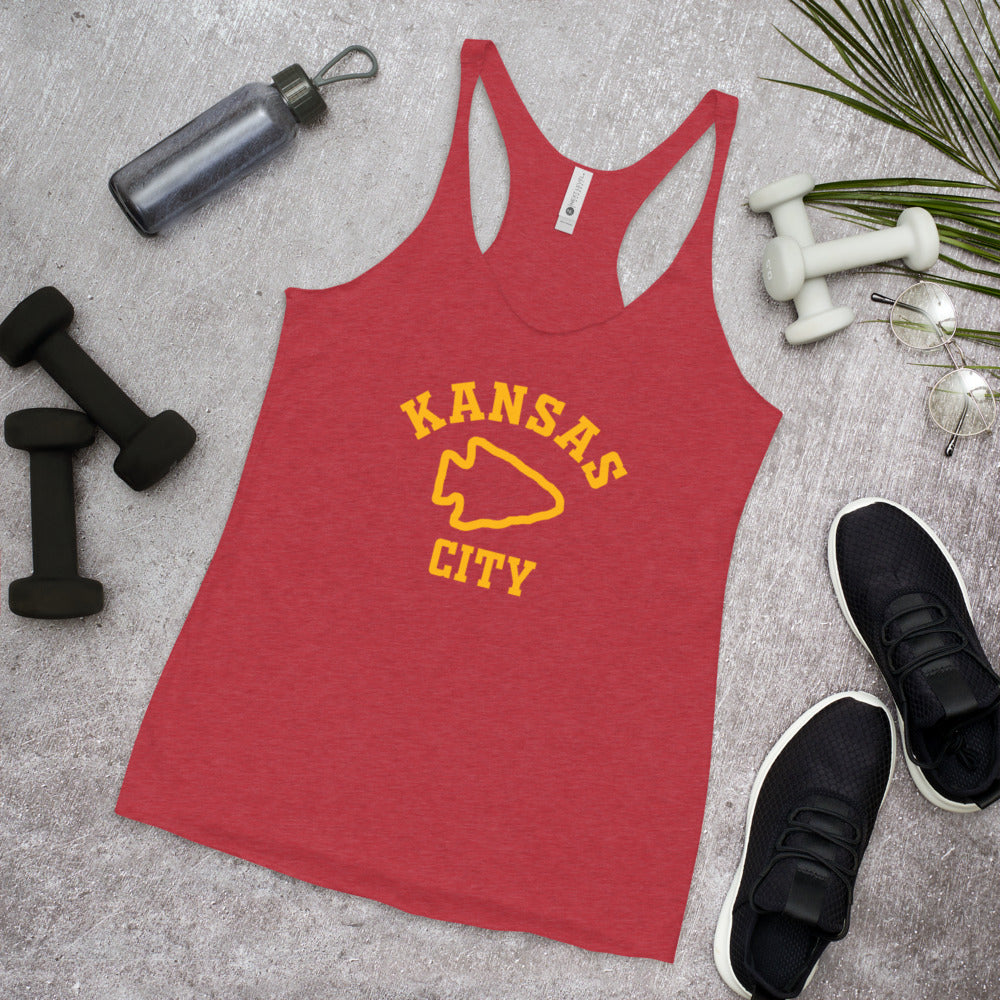Indian Chief Nation Football Fan Women's Racerback Tank Top