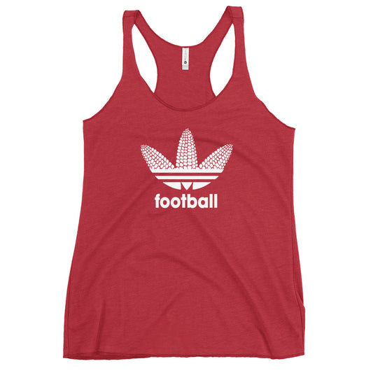 State Of Nebraska Funny Football Fan Women's Racerback Tank Top