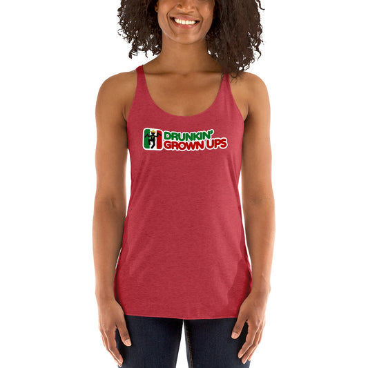 Funny Cinco De Mayo Mexican Party Parody Drinking Quote Joke Women's Racerback Tank Top